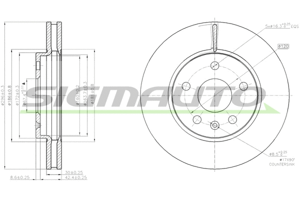 Brake Disc (DBB721V)