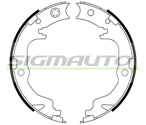 Brake Shoe Set, parking brake (SFD886)