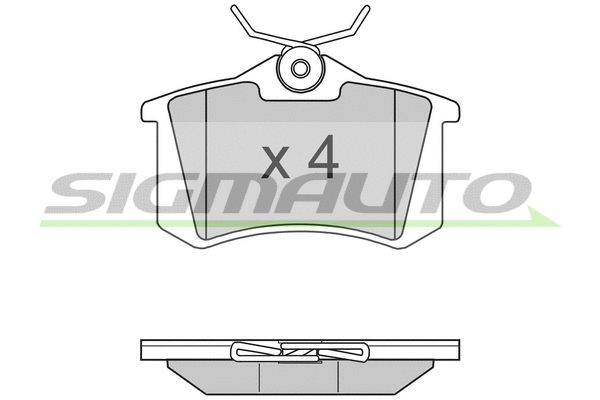 Brake Pad Set, disc brake (SPA807)