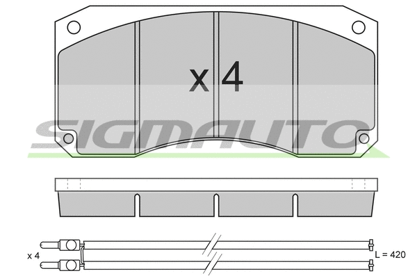 Brake Pad Set, disc brake (SPT256)
