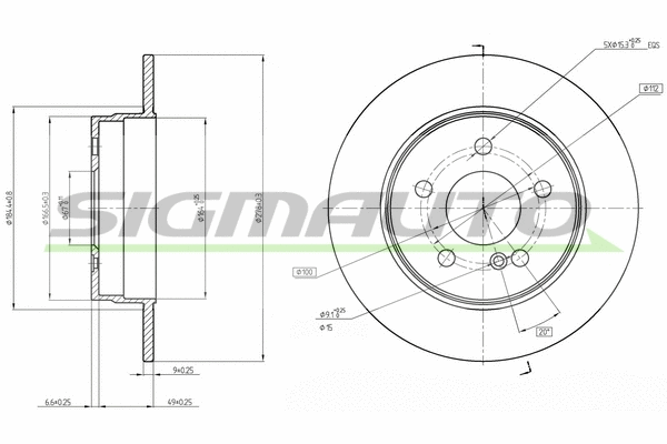 Brake Disc (DBB689S)