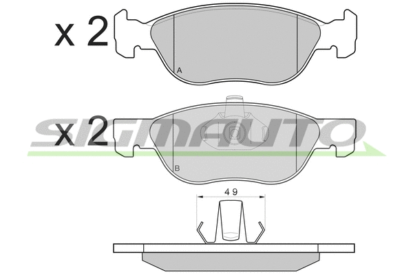Brake Pad Set, disc brake (SPB131)