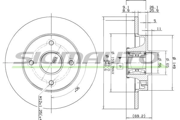 Brake Disc (DBB560S)