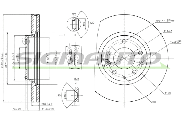 Brake Disc (DBB768V)