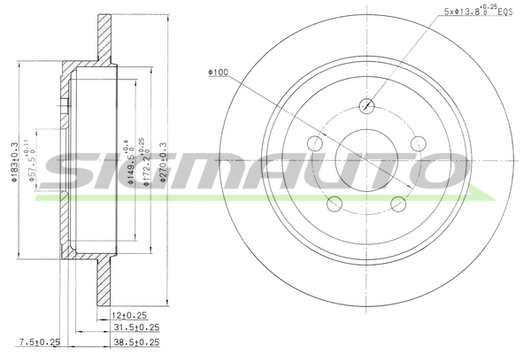 Brake Disc (DBB026S)