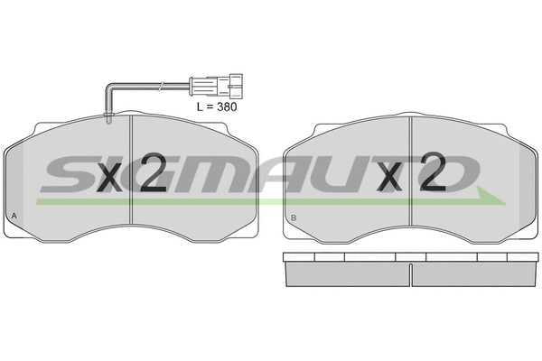 Brake Pad Set, disc brake (SPT300)