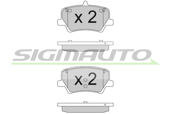 Brake Pad Set, disc brake (SPB839)