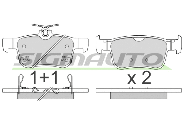Brake Pad Set, disc brake (SPB806)