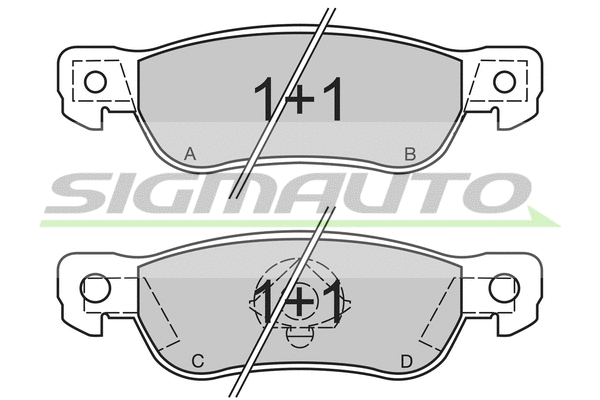 Brake Pad Set, disc brake (SPA436)