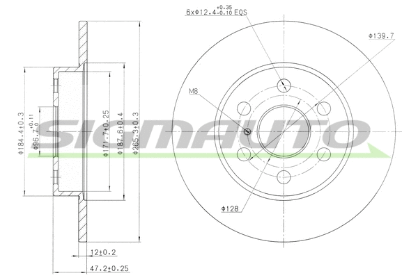 Brake Disc (DBA786S)