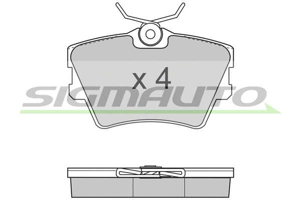 Brake Pad Set, disc brake (SPA724)