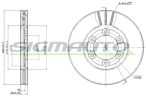 Brake Disc (DBC161V)