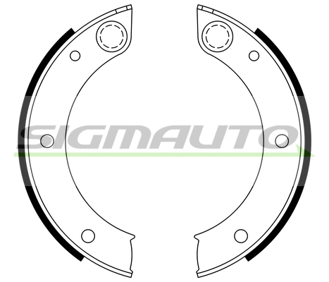 Brake Shoe Set, parking brake (SFA396)