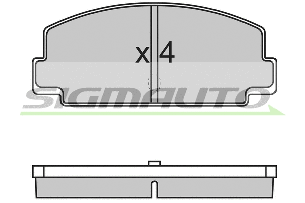 Brake Pad Set, disc brake (SPA137)