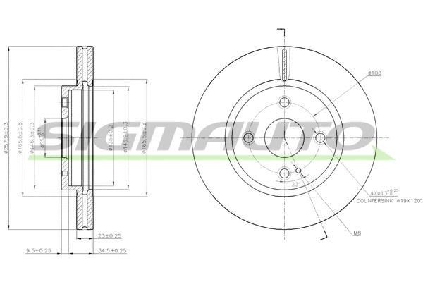 Brake Disc (DBB738V)