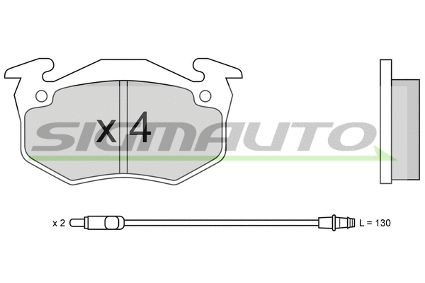 Brake Pad Set, disc brake (SPA229)