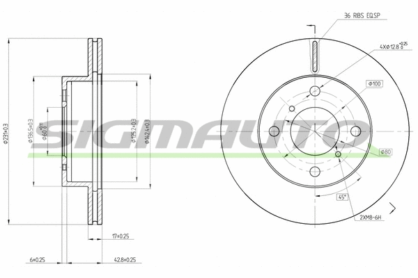 Brake Disc (DBB117V)