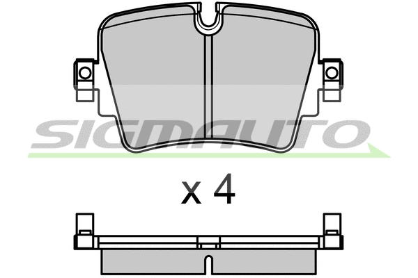 Brake Pad Set, disc brake (SPB701)