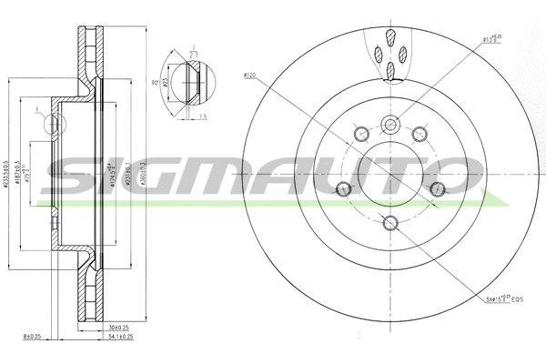 Brake Disc (DBB434V)