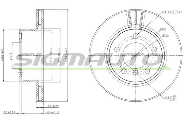 Brake Disc (DBB228V)