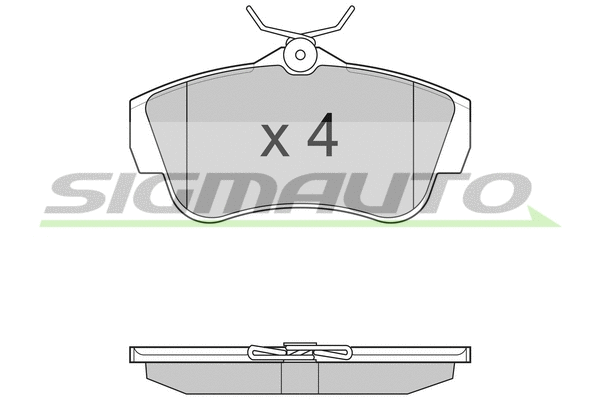 Brake Pad Set, disc brake (SPB284)