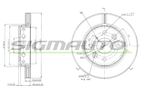 Brake Disc (DBA854V)