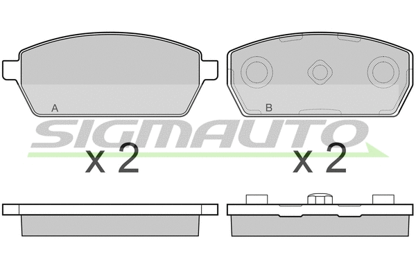 Brake Pad Set, disc brake (SPB047)