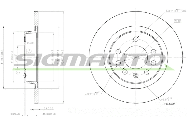 Brake Disc (DBB943S)