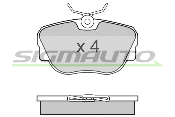 Brake Pad Set, disc brake (SPA451)