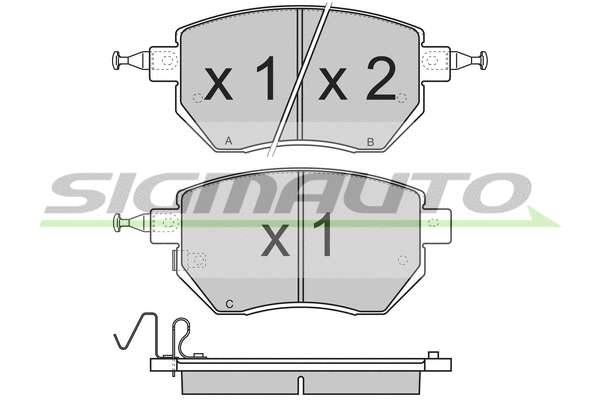 Brake Pad Set, disc brake (SPB210)