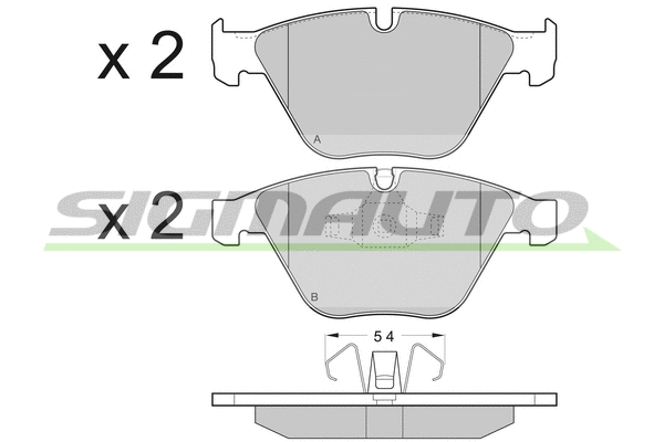 Brake Pad Set, disc brake (SPB403)