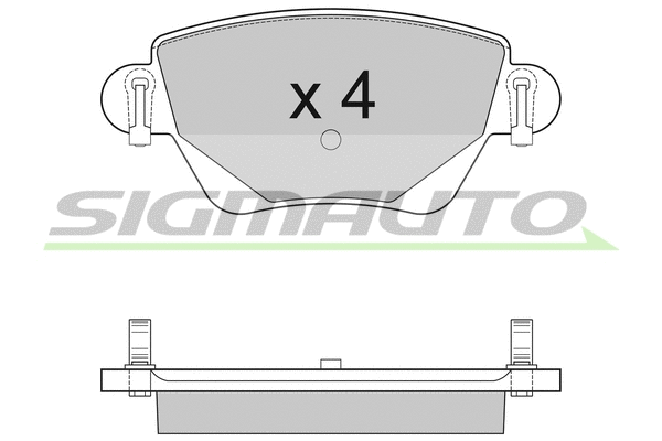 Brake Pad Set, disc brake (SPA927)