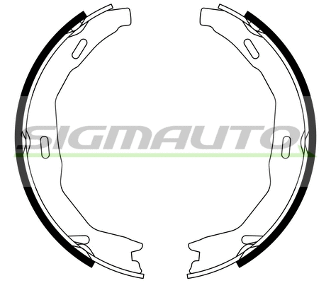 Brake Shoe Set, parking brake (SFA317)