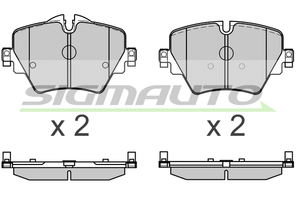 Brake Pad Set, disc brake (SPB643)