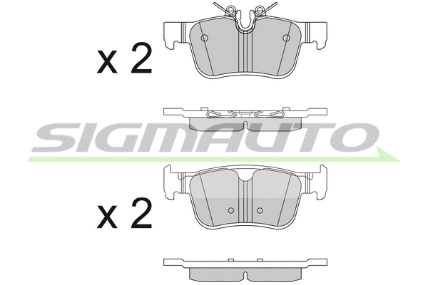 Brake Pad Set, disc brake (SPB819)