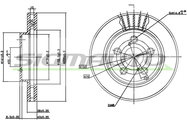 Brake Disc (DBA621V)