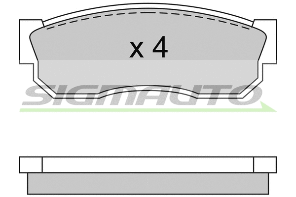 Brake Pad Set, disc brake (SPA246)