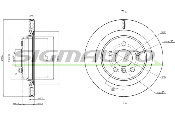 Brake Disc (DBC763V)