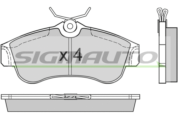 Brake Pad Set, disc brake (SPA470)