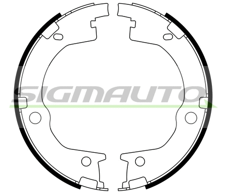 Brake Shoe Set, parking brake (SFA803)