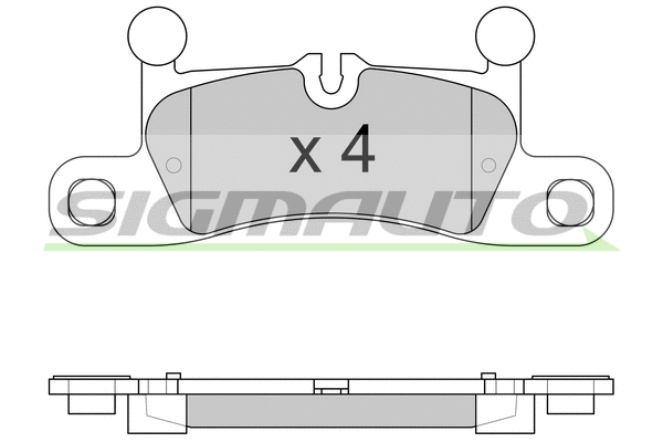 Brake Pad Set, disc brake (SPB585)