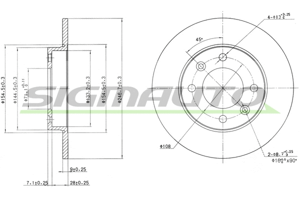 Brake Disc (DBB178S)