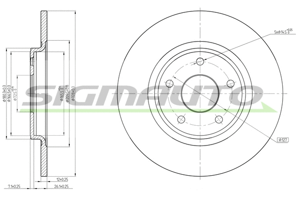 Brake Disc (DBC217S)