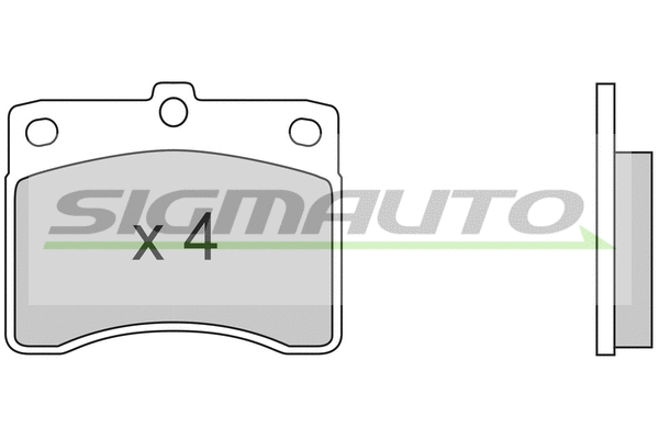 Brake Pad Set, disc brake (SPA353)