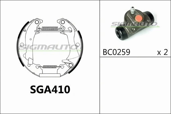 Brake Shoe Set (SGA410)