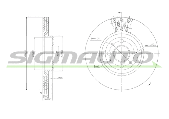 Brake Disc (DBA220V)