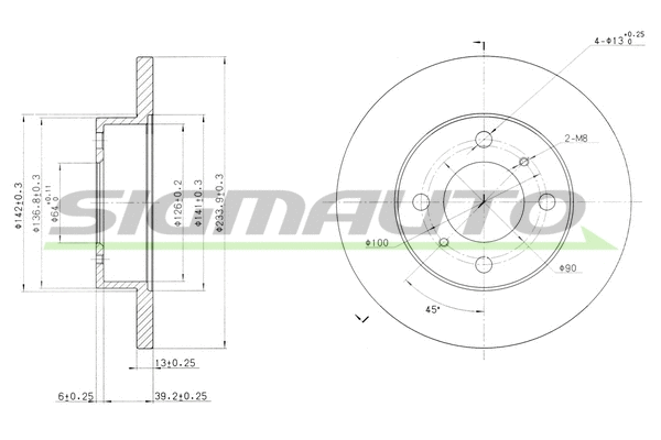Brake Disc (DBA998S)