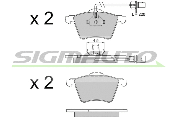 Brake Pad Set, disc brake (SPB506)