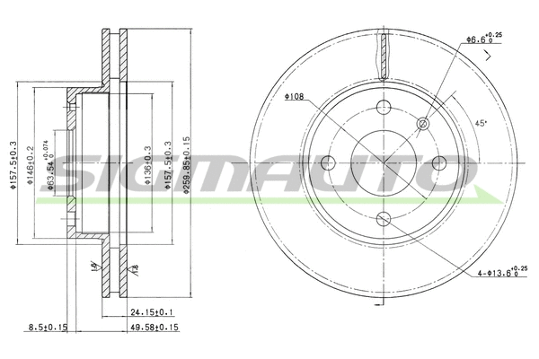 Brake Disc (DBA209V)