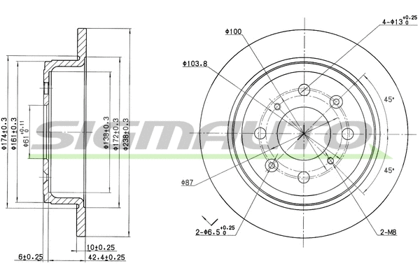 Brake Disc (DBA468S)